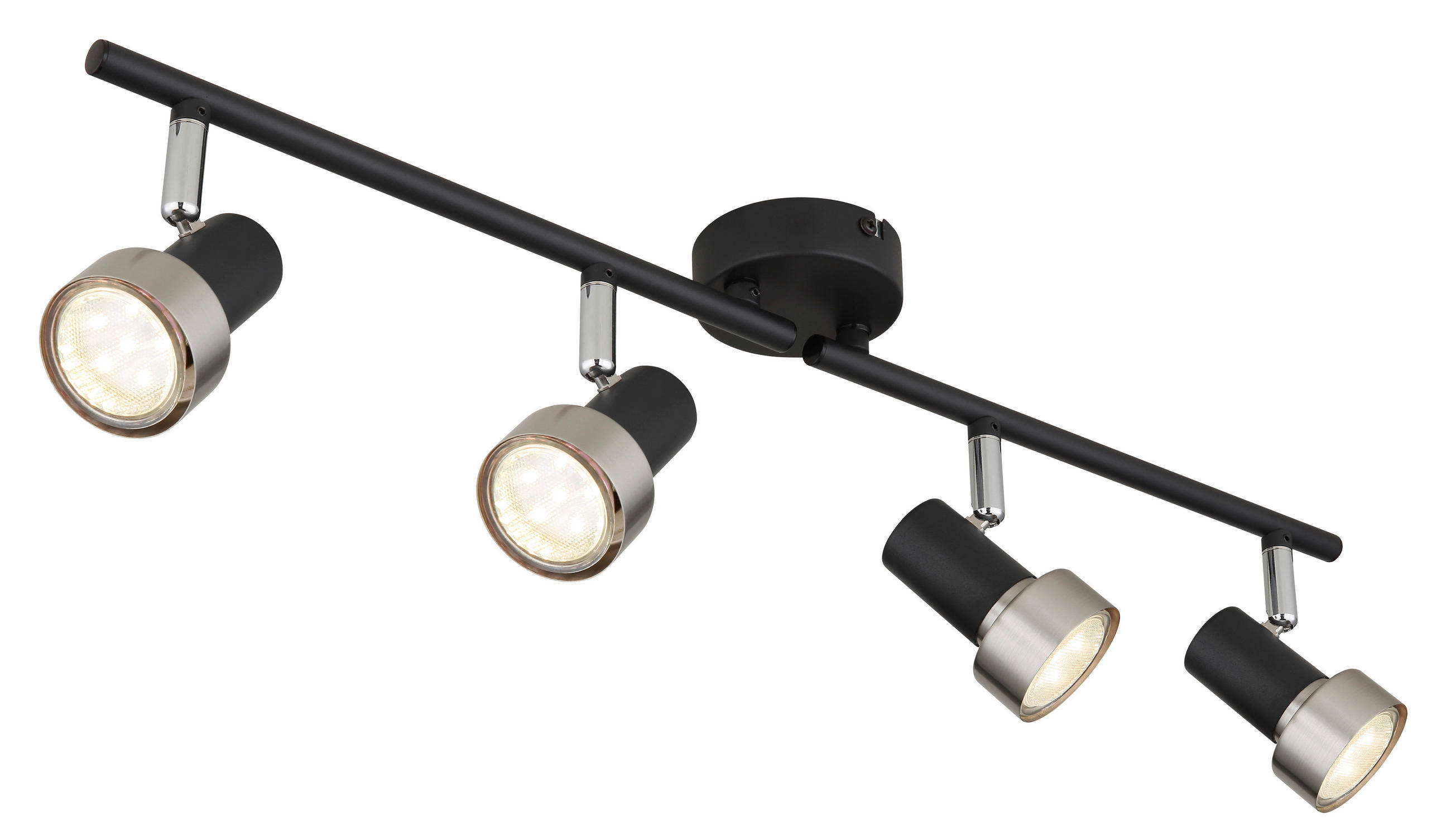 STRAHLER - Chromfarben/Schwarz, Konventionell, Metall (60/8,5/13,5cm) - Globo