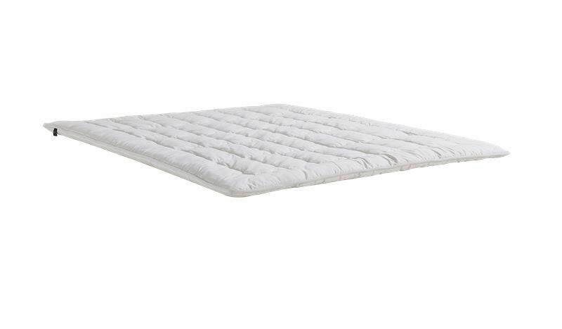 TOPPER ALLURE NATURAL SILK 180/200 cm Höhe ca. 5 cm  - Creme, Basics, Textil (180/200cm)