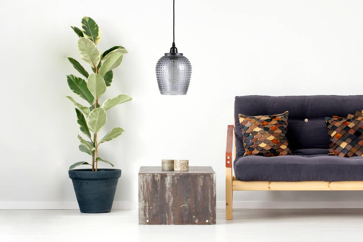 HÄNGELEUCHTE  18/27/18 cm   - Grau, Trend, Glas (18/27/18cm) - Kayoom
