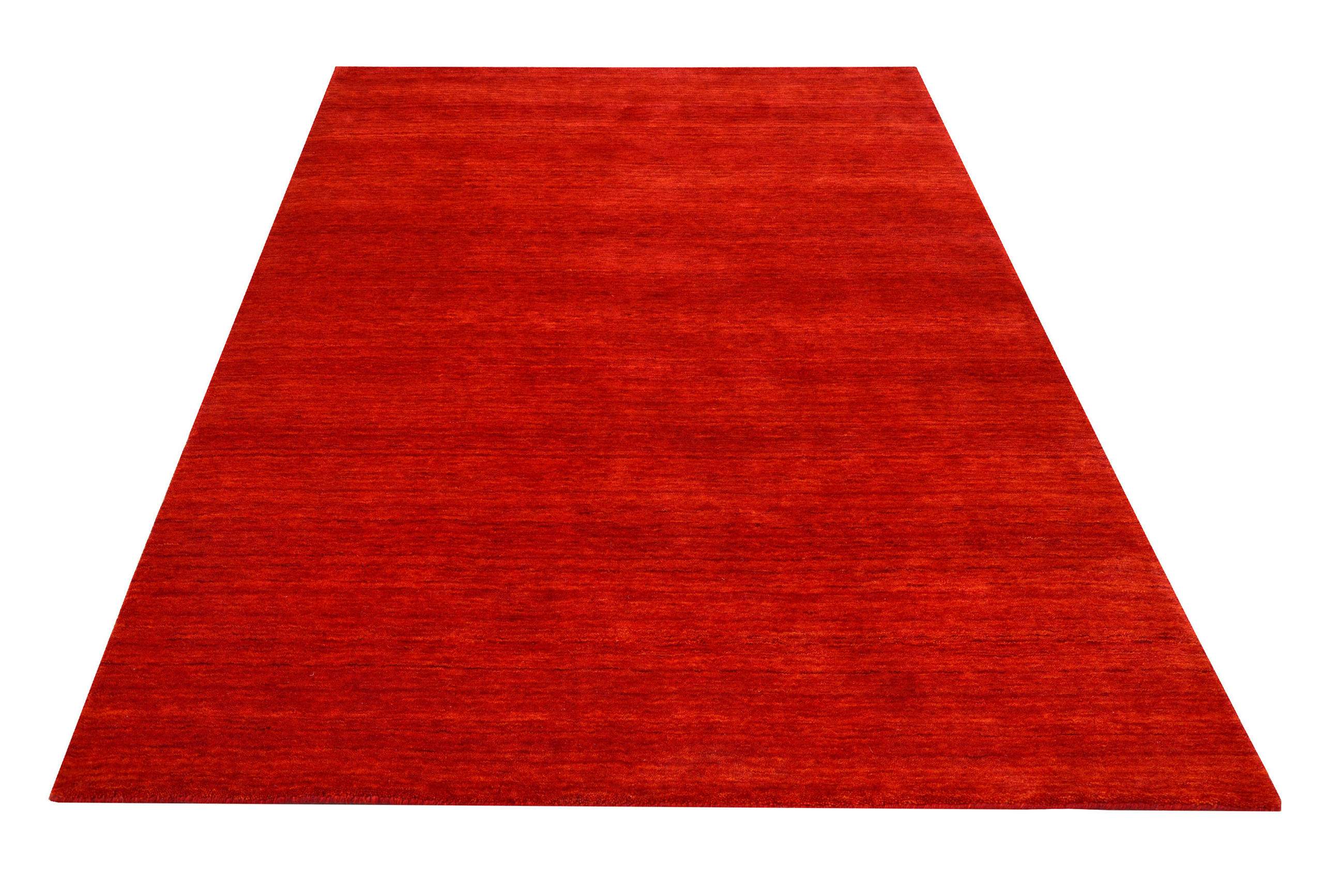 Thumbnail - Cazaris Orientteppich, Rot, Textil, Uni, rechteckig, 170x240 cm, Handmade in India, leicht zusammenrollbar, strapazierfä...