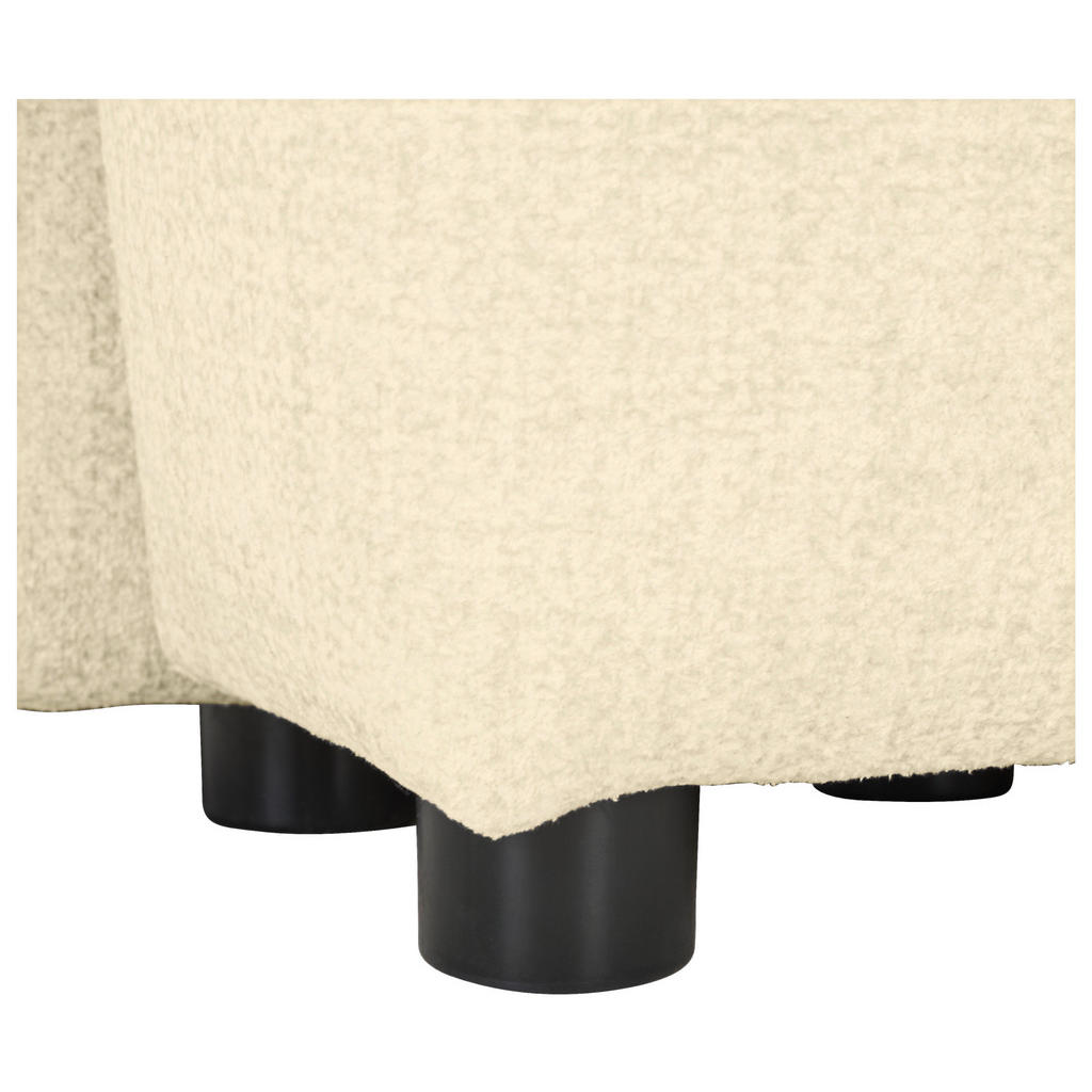 Thumbnail - Carryhome Ecksofa, Creme, Textil, 4-Sitzer, Füllung: Silikon, Ottomane rechts, L-Form, 295x169 cm, Liegefunktion, seiten...