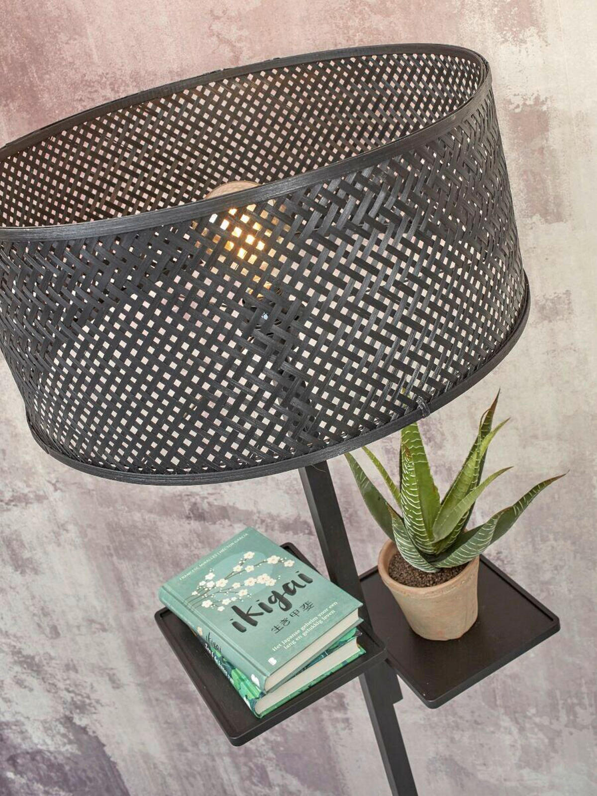 STOJACÍ LAMPA, 50/50/158 cm - černá, Trend (50/50/158cm) - Good & Mojo