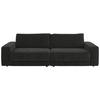 BIGSOFA in Chenille, Jacquard Anthrazit  - Anthrazit/Schwarz, Design, Kunststoff/Textil (270/83/125cm) - Niels Andersson