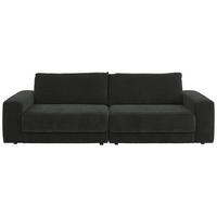 BIGSOFA in Chenille, Jacquard Anthrazit  - Anthrazit/Schwarz, Design, Kunststoff/Textil (270/83/125cm) - Niels Andersson
