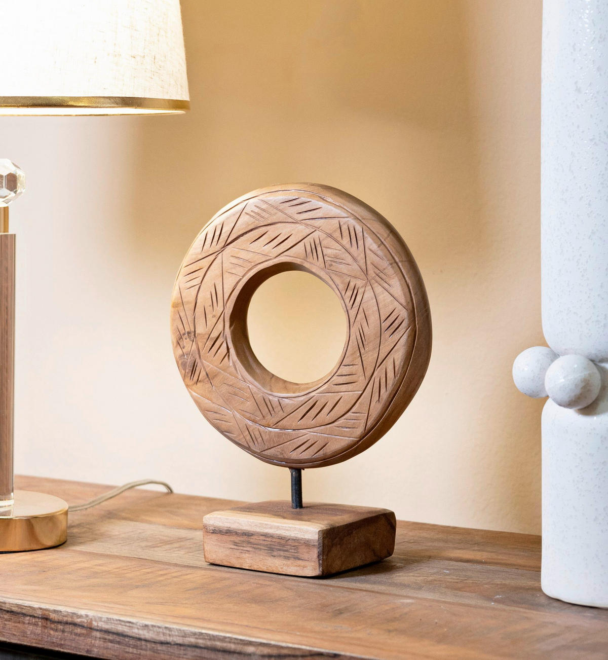 SKULPTUR - Braun, Basics, Holz (20/28/10cm)