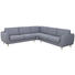 WOHNLANDSCHAFT Flachgewebe Blau, Grau - Blau/Grau, KONVENTIONELL, Holz/Kunststoff (282/282cm) - Carryhome