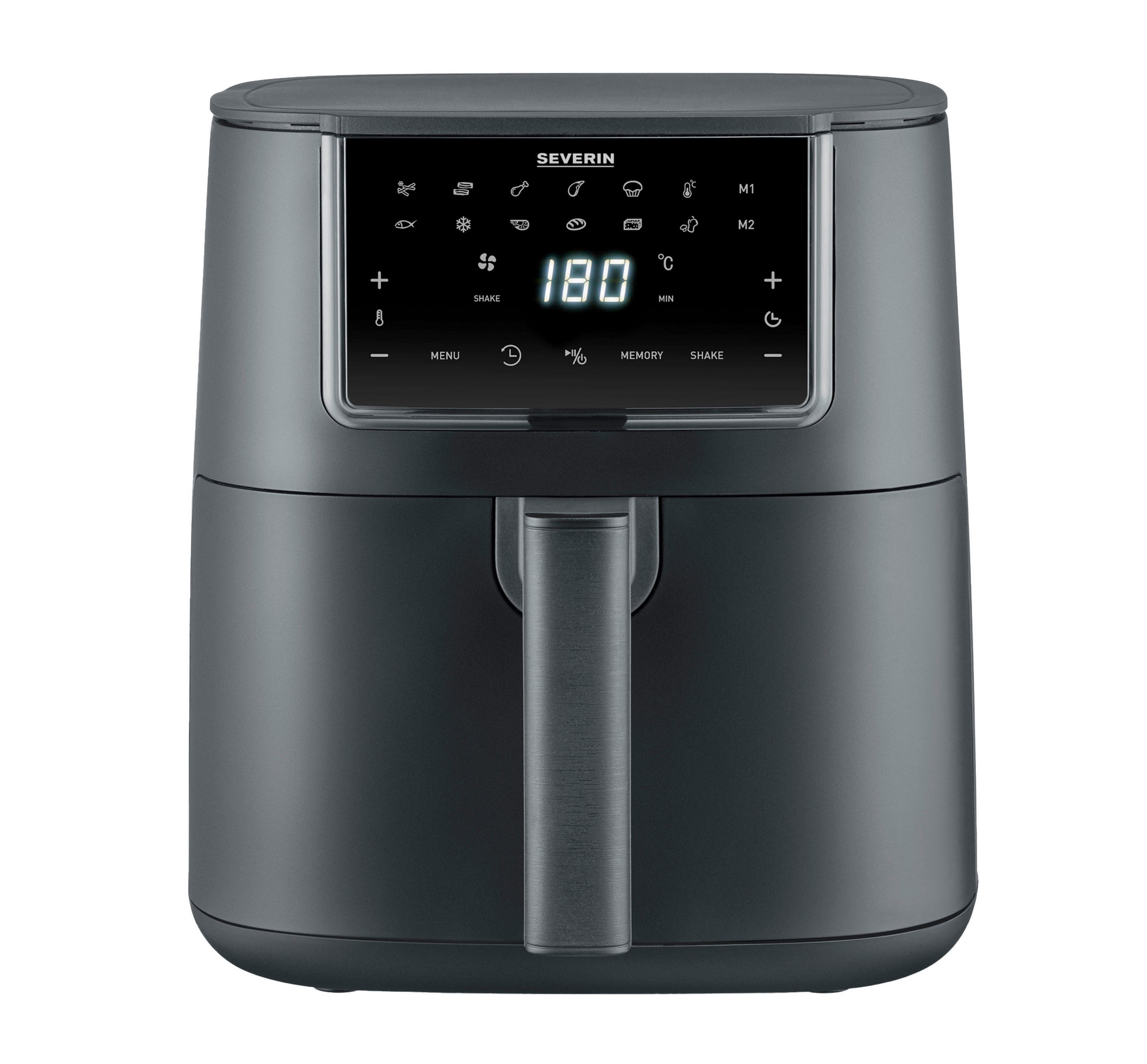 HEIßLUFTFRITTEUSE 7 l  - Schwarz, Trend, Kunststoff (29/31/38,7cm)