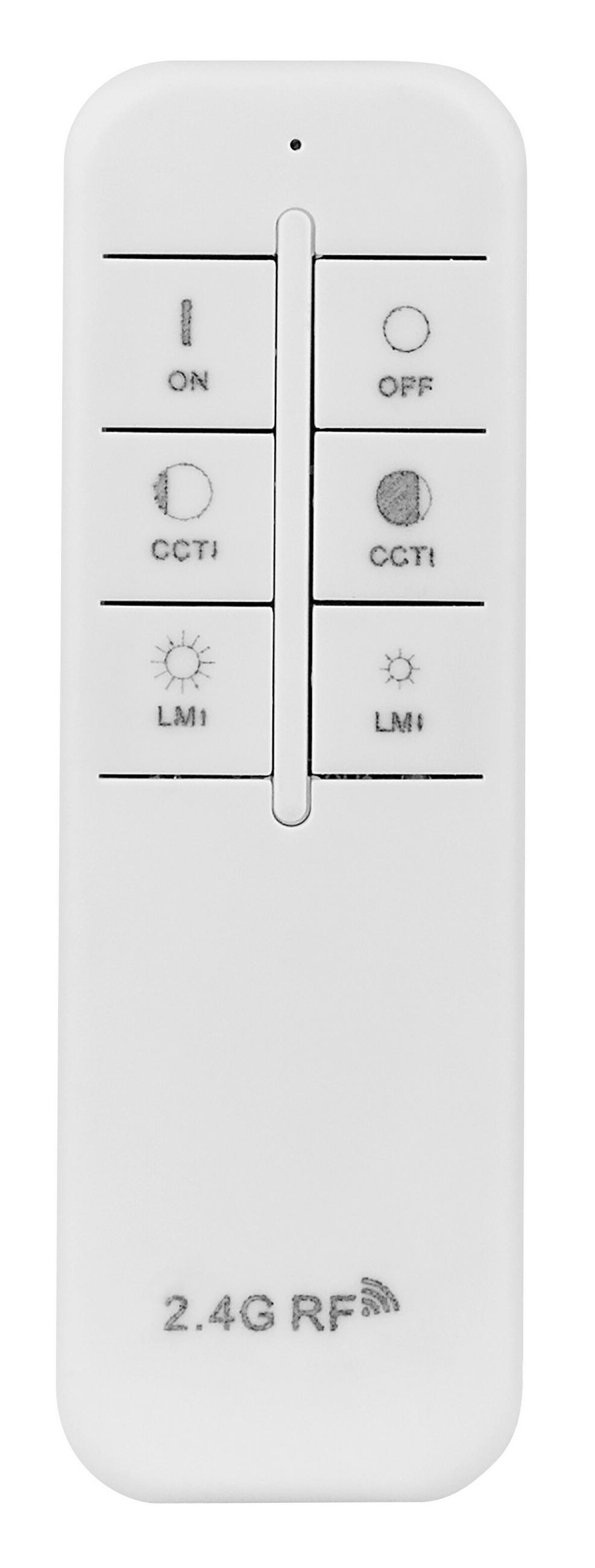 LED-DECKENLEUCHTE Wiss 60/10,5 cm   - Schwarz/Weiß, Basics, Kunststoff/Metall (60/10,5cm) - Globo