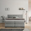 BOXSPRINGBETT 180/200 cm  in Grau  - Schwarz/Grau, MODERN, Karton/Holz (180/200cm) - MID.YOU