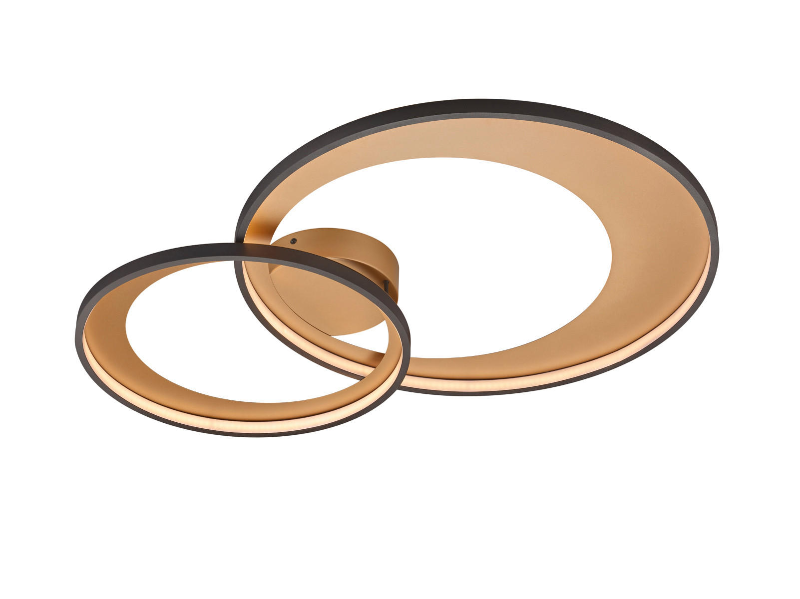 STROPNA LED-SVETILKA  Granada 36 W//3000 K/230 V/ - zlate barve/bela, Basics, kovina (85/8,5/60cm)