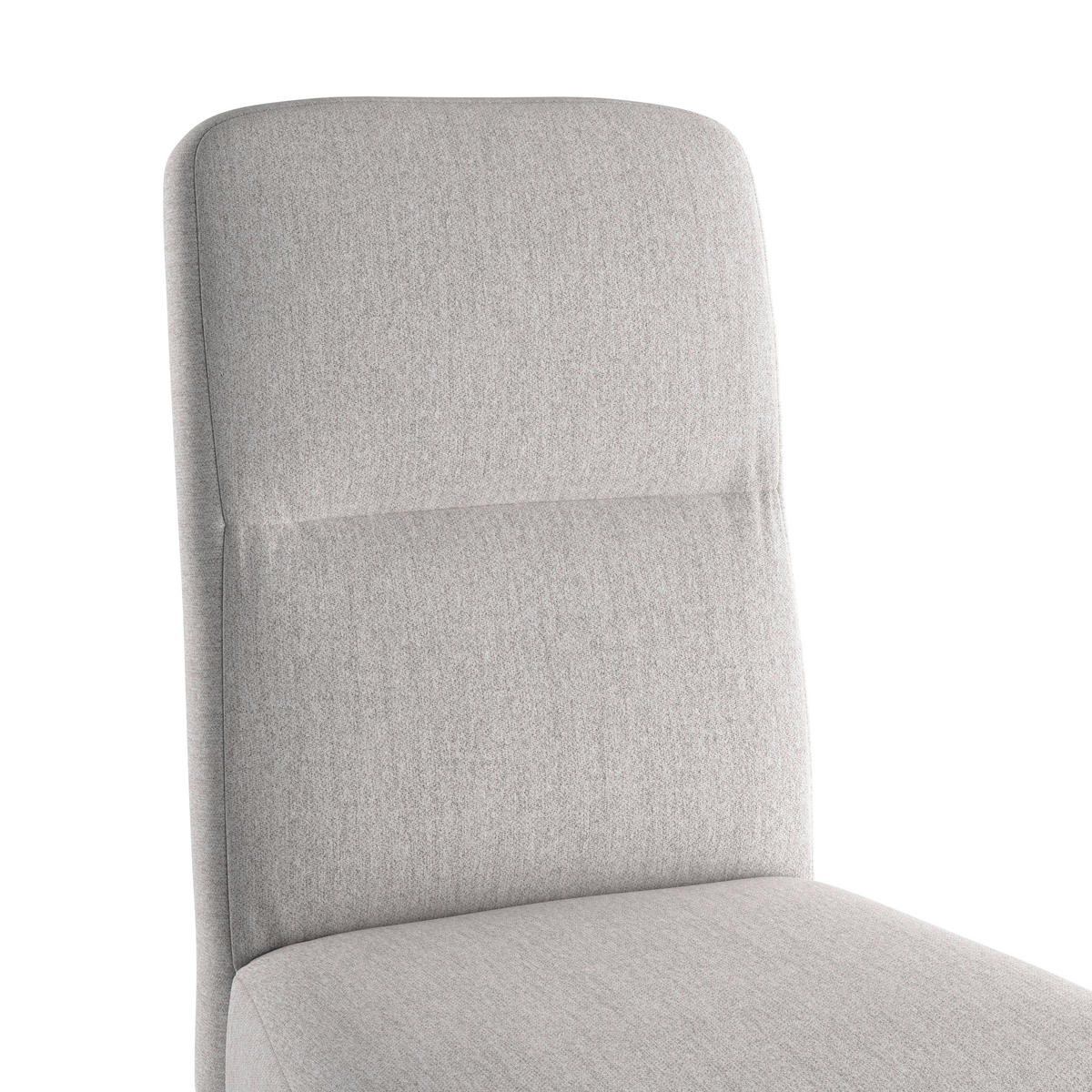 STUHL - Eichefarben/Hellgrau, KONVENTIONELL, Holz/Textil (43/91/58cm) - Livetastic