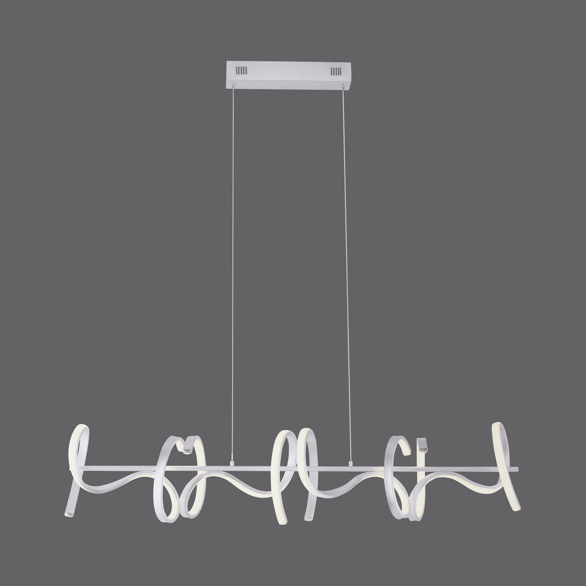 LUSTRĂ LED 99/21/135 cm  - argintiu, Design, metal (99/21/135cm)