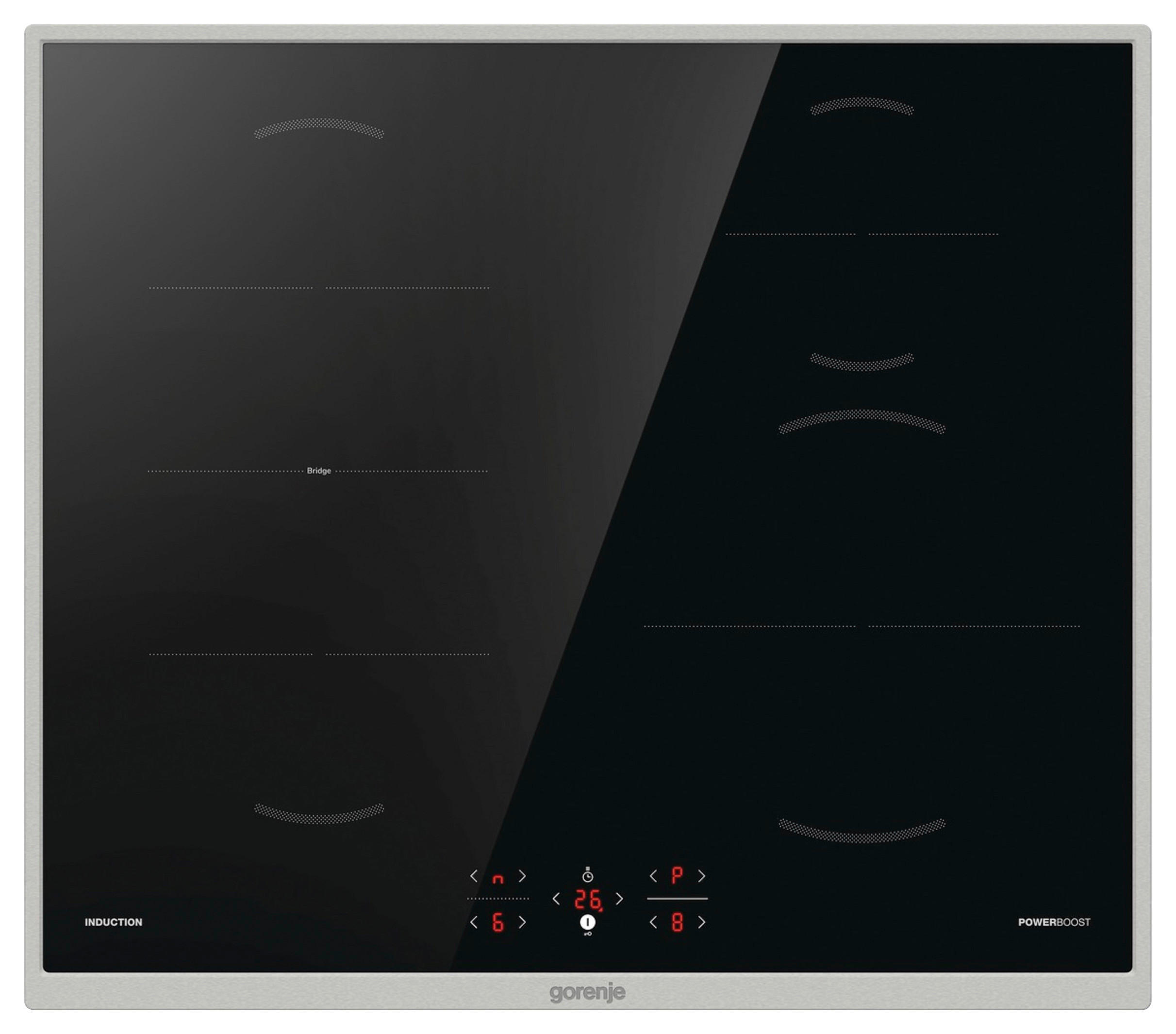 INDUKTIONSKOCHFELD GI6421BX  - Schwarz, Basics, Glas/Metall (59,5/5,4/52cm) - Gorenje