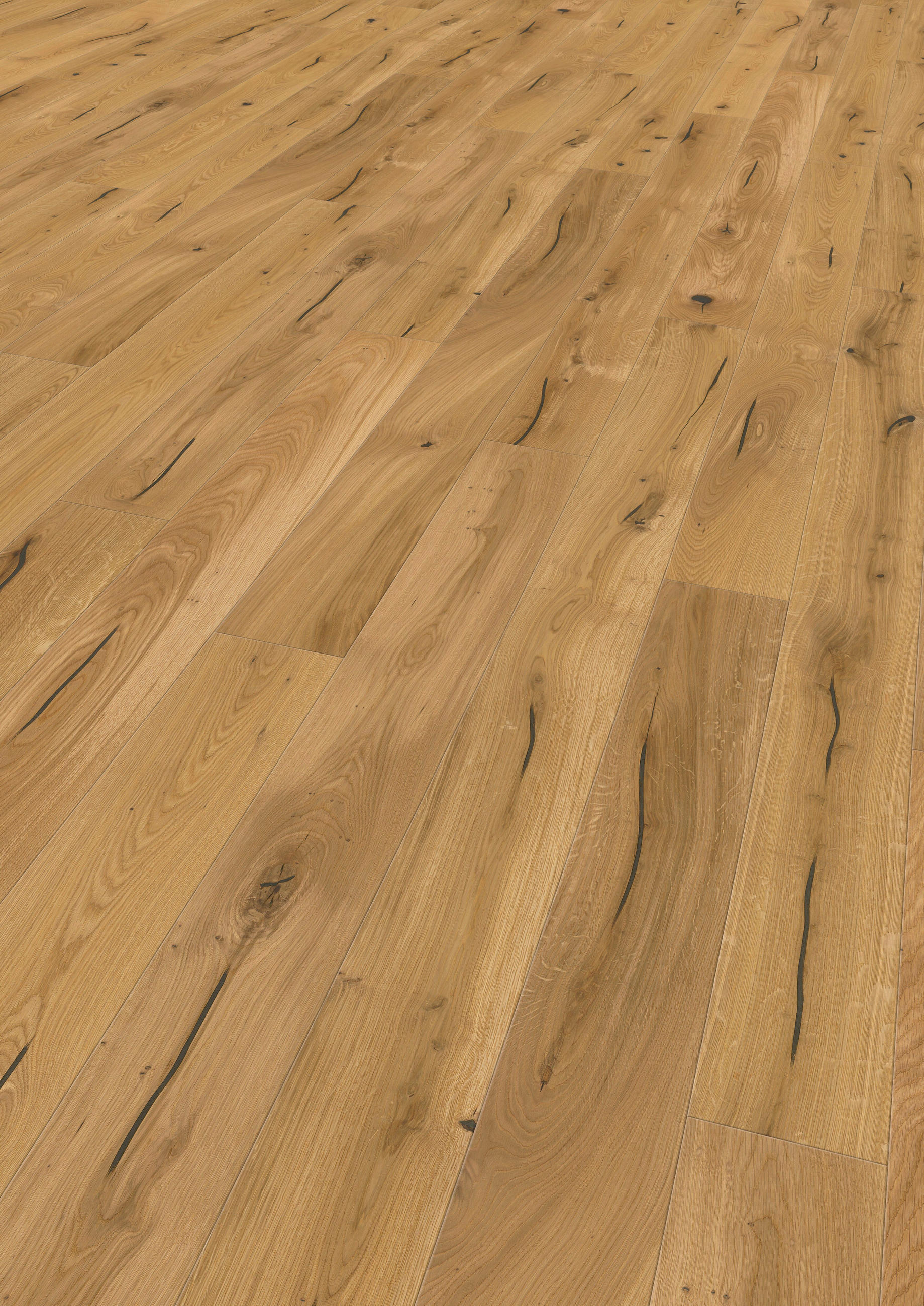 LANDHAUSDIELE Rustico Eiche Natur 100015301  per  m² - Basics, Holz (220,5/17,6/1,3cm) - Tilo