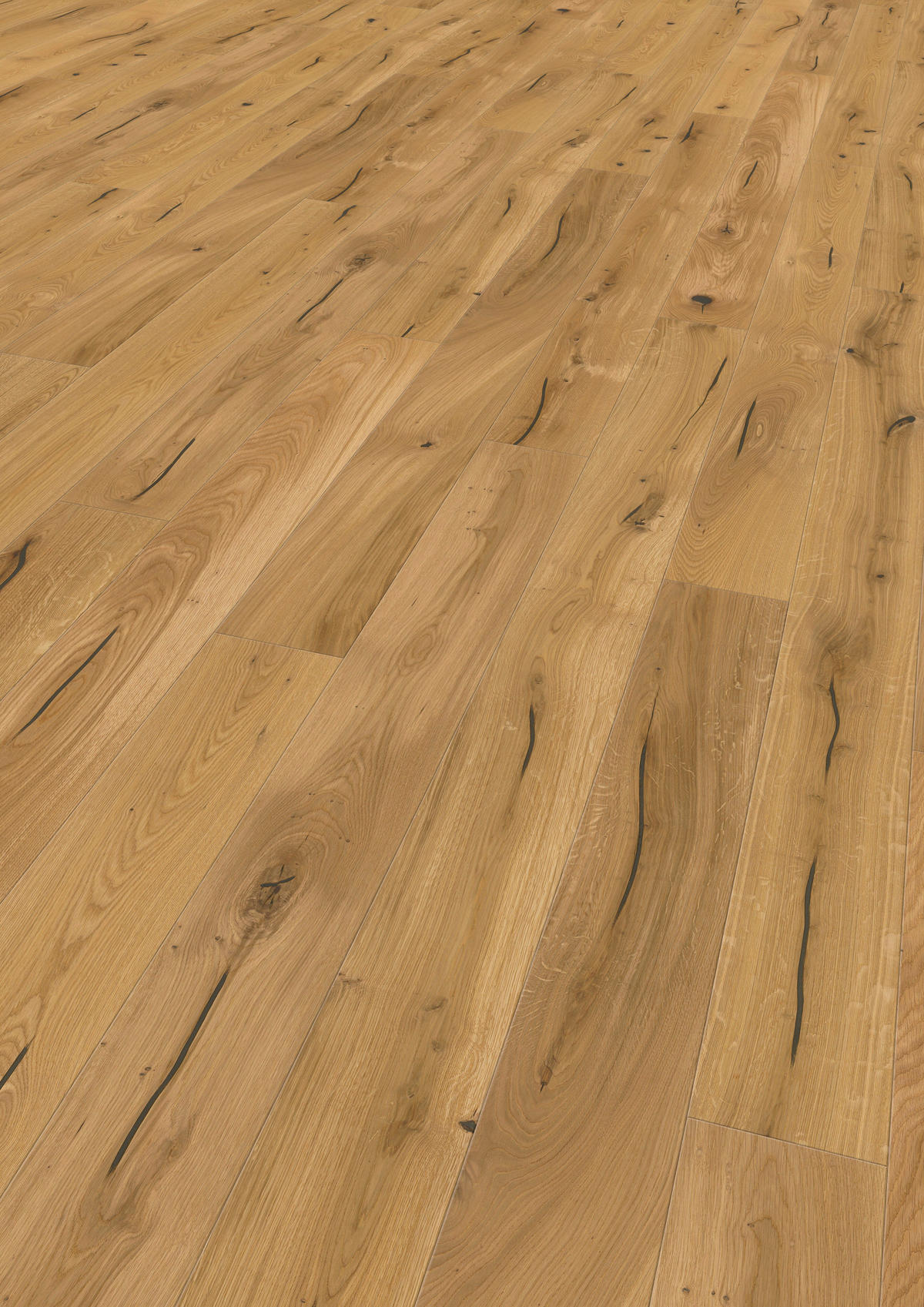 LANDHAUSDIELE Rustico Eiche Natur 100015301  per  m² - Basics, Holz (220,5/17,6/1,3cm) - Tilo