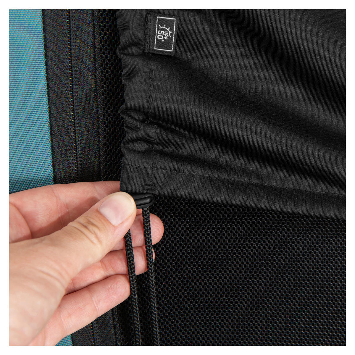 SONNENSCHUTZ   BIKE TRAILER SUNSHADE  - Schwarz, Basics, Kunststoff (50/0,01/74cm) - Hauck
