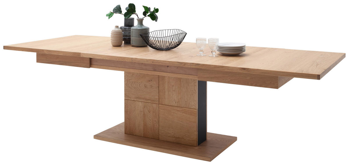 ESSTISCH in Holz, Holzwerkstoff 180-280/100/78 cm  - Eiche Bianco/Anthrazit, Design, Holz/Holzwerkstoff (180-280/100/78cm) - MID.YOU