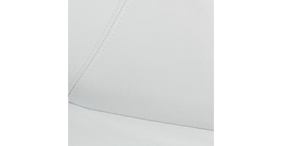 JUGENDDREHSTUHL  in Lederlook Weiß, Chromfarben  - Chromfarben/Weiß, Design, Kunststoff/Textil (68/84-96/56cm) - Carryhome