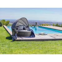 GARTENMUSCHEL  - Grau, MODERN, Kunststoff/Textil - Ambia Garden