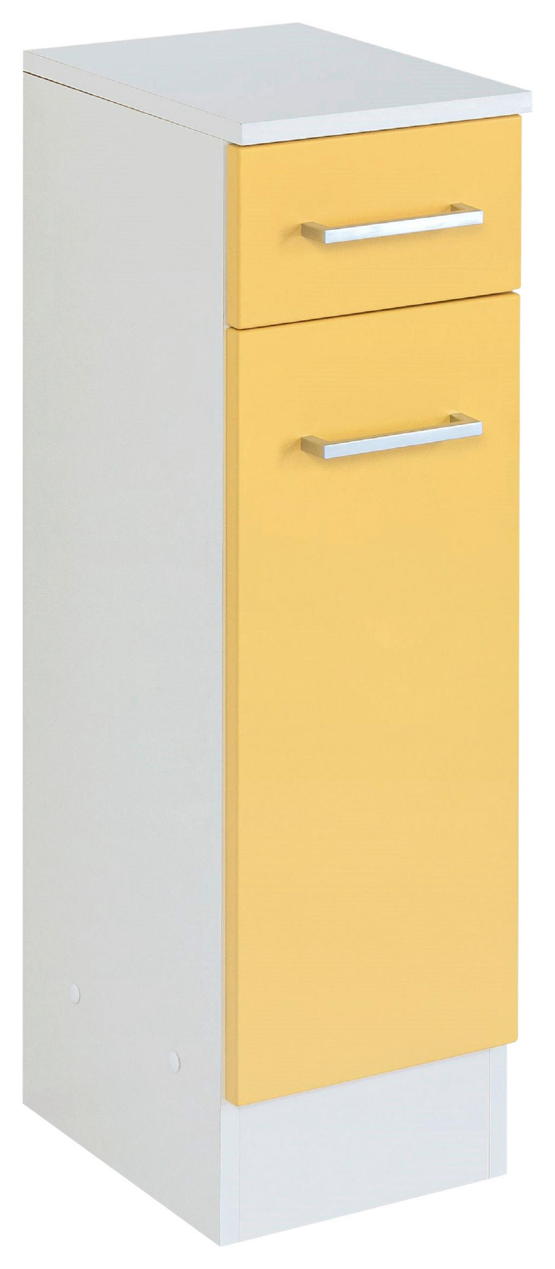 UNTERSCHRANK 25/84/35 cm   - Gelb/Silberfarben, MODERN, Holzwerkstoff/Metall (25/84/35cm) - Held
