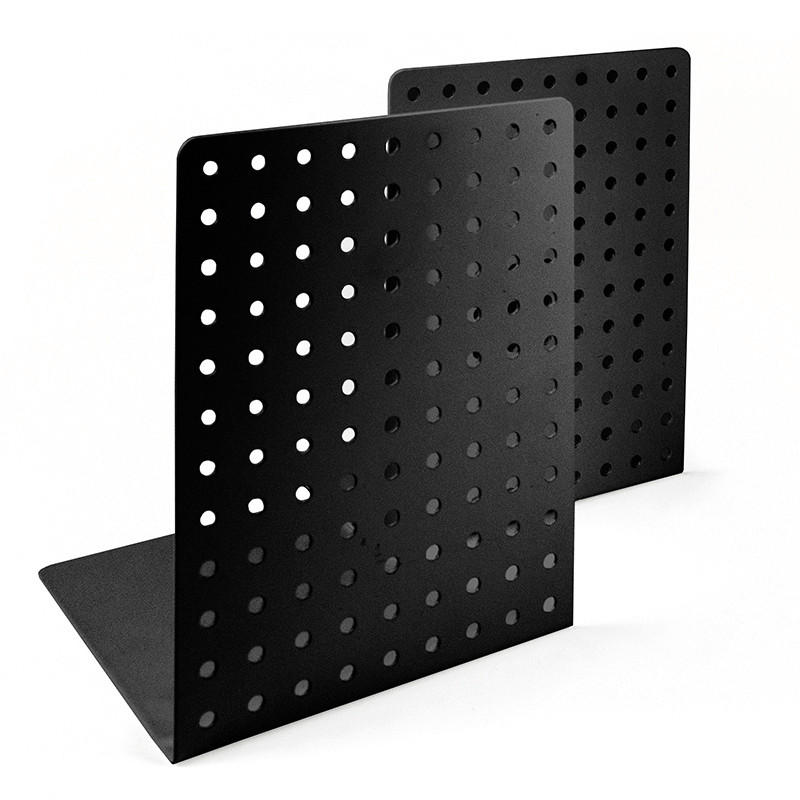 BUCHSTÜTZE Schwarz  - Schwarz, Basics, Metall (14/18,5/12cm)