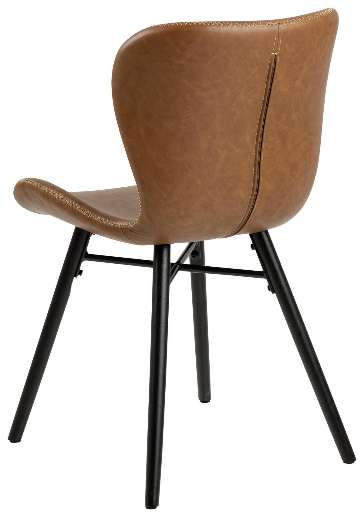 ŽIDLE, hnědá - černá/krémová, Lifestyle, kov/dřevo (47/82,5/56cm) - Ambia Home