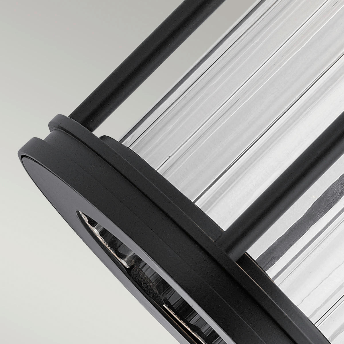 AUßENWANDLEUCHTE Elstead Barras 13,7/15,7/29 cm   - Schwarz, KONVENTIONELL, Glas/Metall (13,7/15,7/29cm) - Elstead Lighting