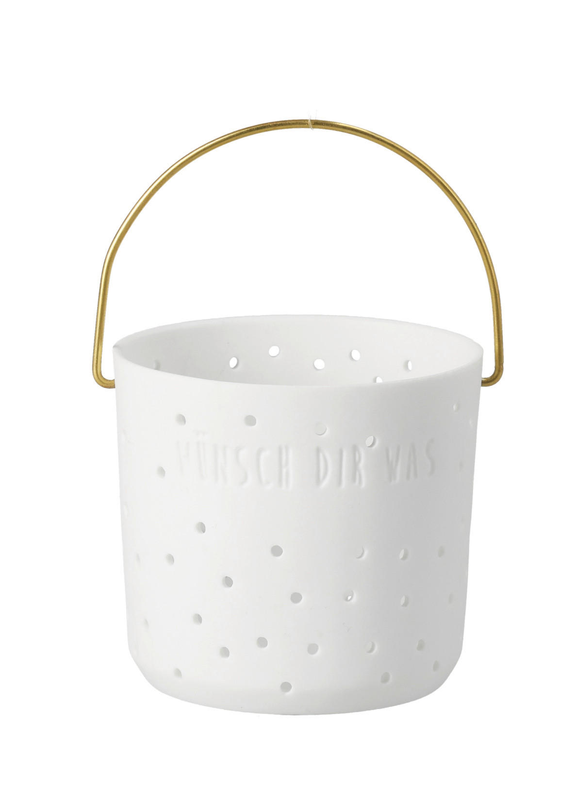 LATERNE - Weiss, Basics, Keramik (6/5,5cm)