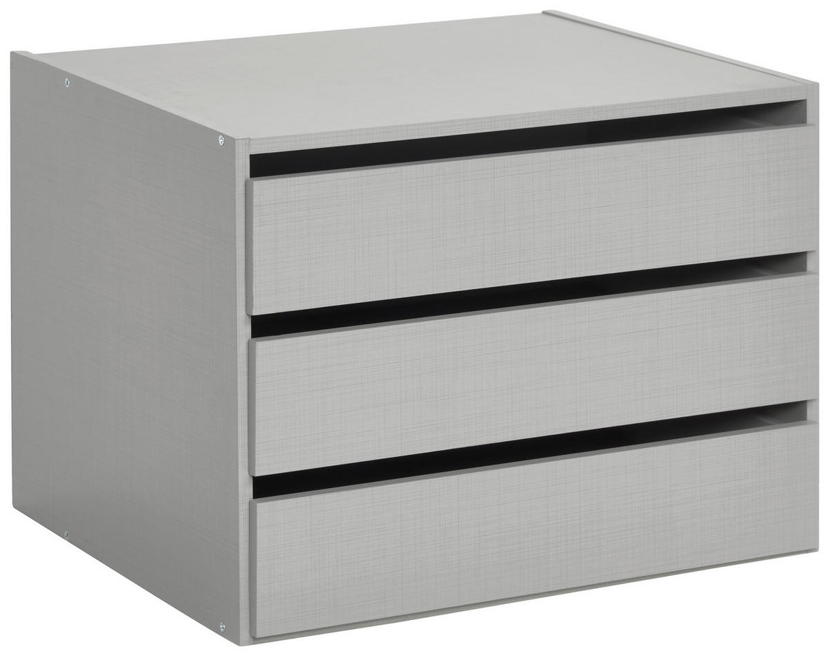 SCHUBKASTENEINSATZ 66/48/54 cm Grau  - Grau, MODERN, Holzwerkstoff (66/48/54cm) - MID.YOU