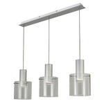 LED-HÄNGELEUCHTE   - Klar/Alufarben, Design, Glas/Metall (90/20/120cm) - Dieter Knoll