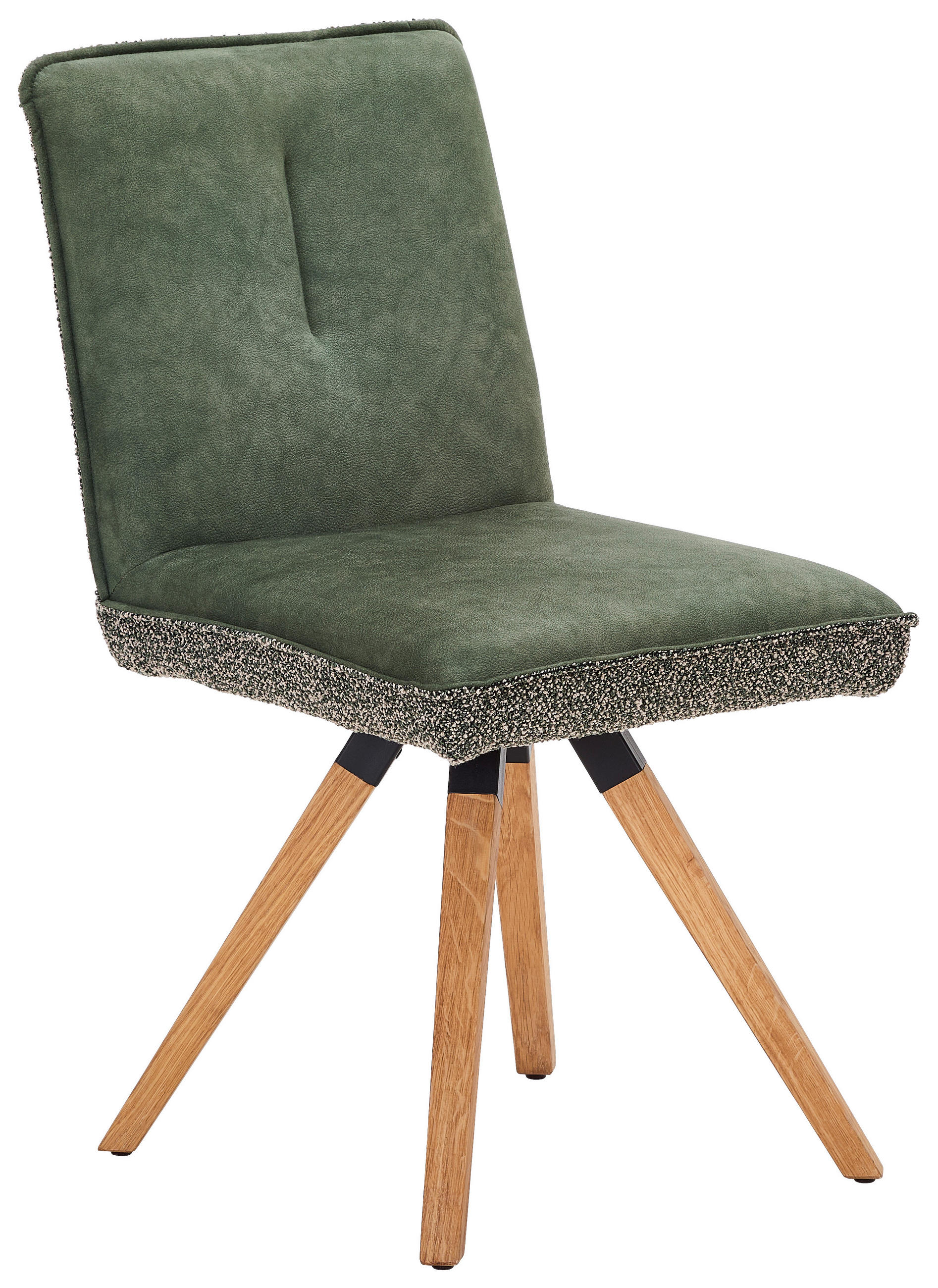 STUHL - Dunkelgrün/Schwarz, KONVENTIONELL, Holz/Textil (47/88/60cm) - Venda