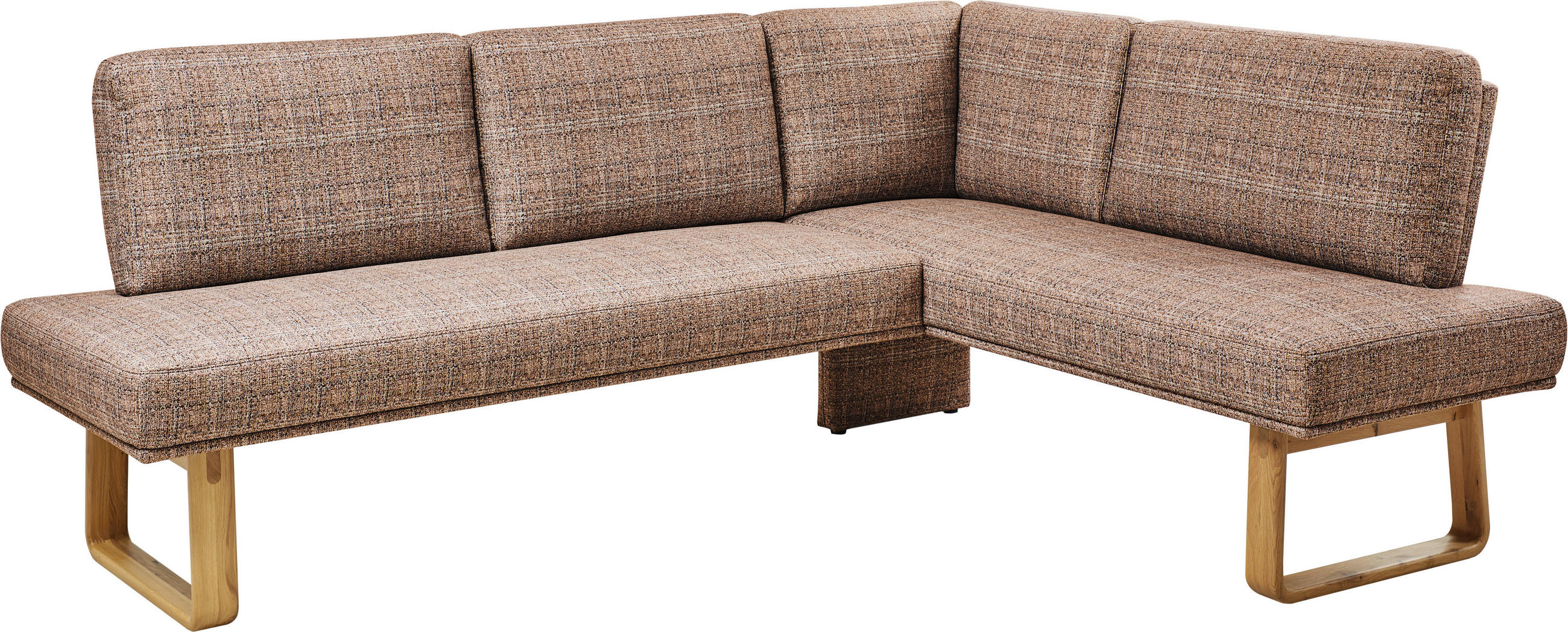 ECKBANK 280/174 cm  in Orange, Eichefarben  - Eichefarben/Orange, Design, Holz/Textil (280/174cm) - Dieter Knoll