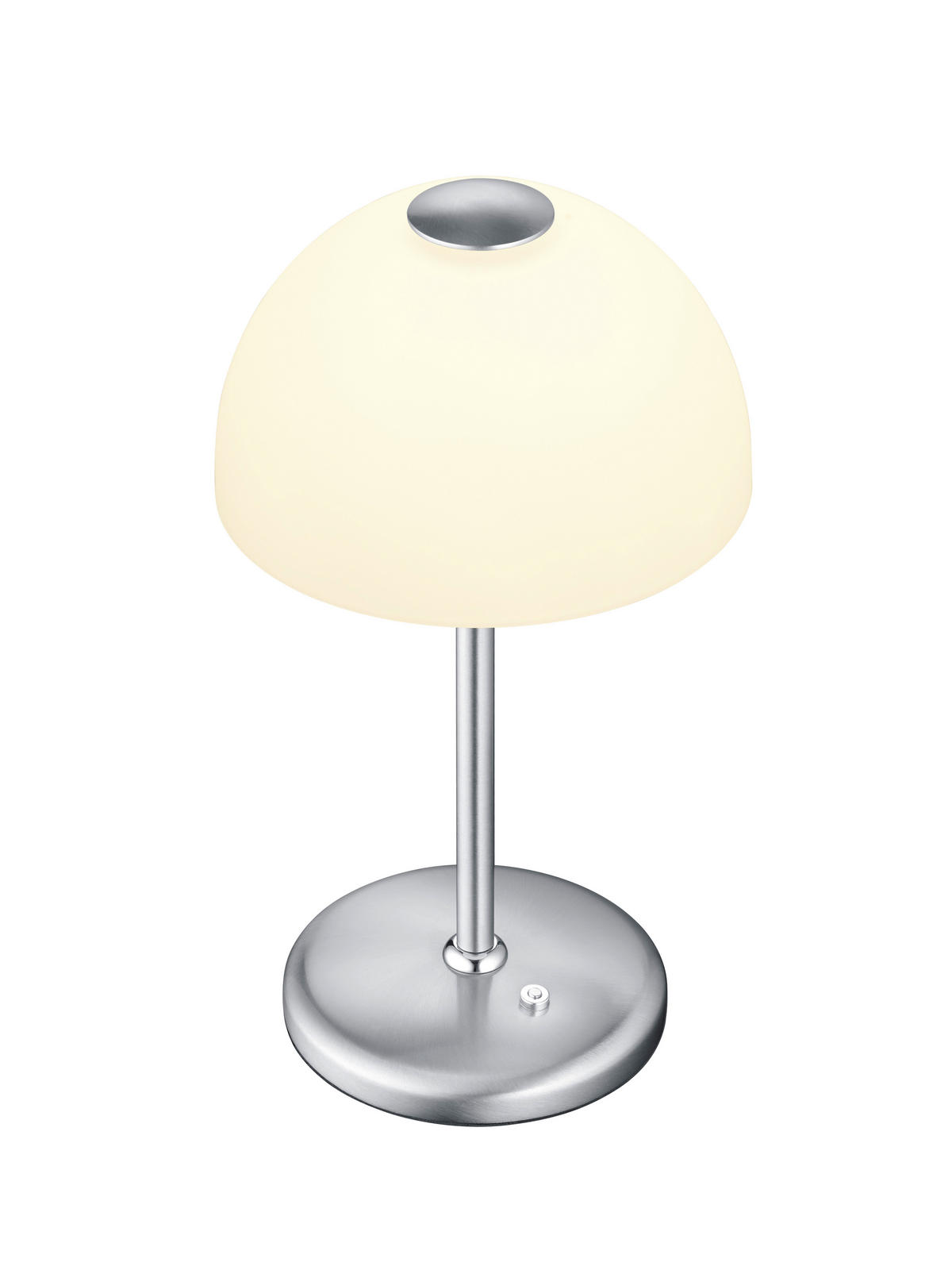LED-TISCHLEUCHTE Moon 16/33 cm  - Nickelfarben, KONVENTIONELL, Metall (16/33cm) - Hell