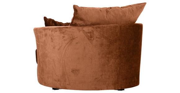 SESSEL Chenille Braun    - Schwarz/Braun, KONVENTIONELL, Textil/Metall (115/72/115cm) - Carryhome