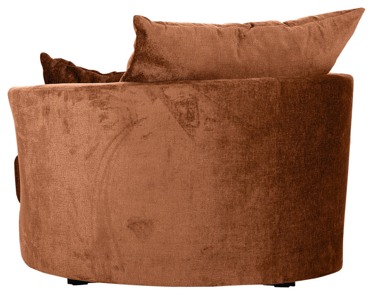 FÅTÖLJ i textil brun  - brun/svart, Klassisk, metall/textil (115/72/115cm) - MID.YOU