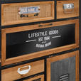 KOMMODE in 90/106/32 cm - Multicolor/Schwarz, LIFESTYLE, Glas/Holz (90/106/32cm) - Landscape