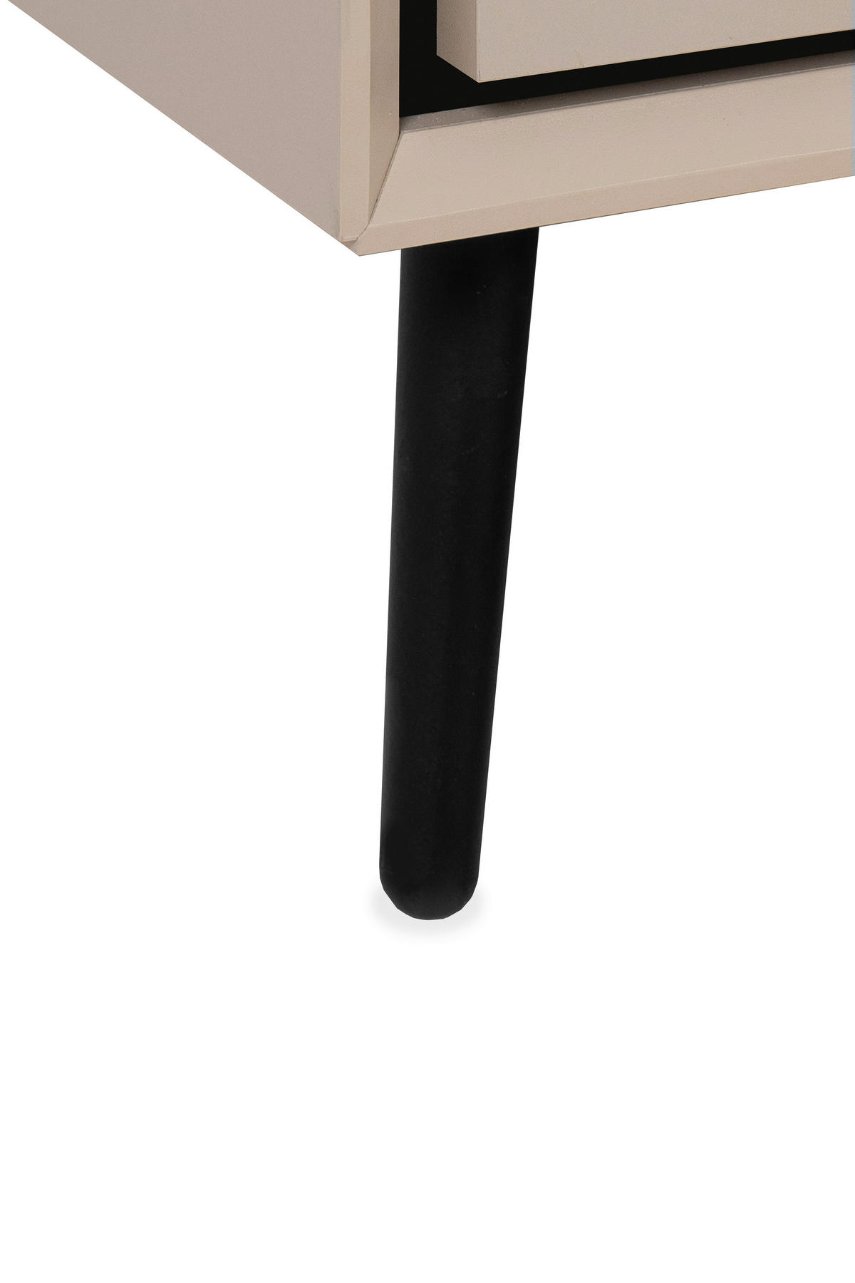HIGHBOARD  in 90/140/38 cm  - Sandfarben/Schwarz, KONVENTIONELL, Holzwerkstoff/Kunststoff (90/140/38cm) - Livetastic