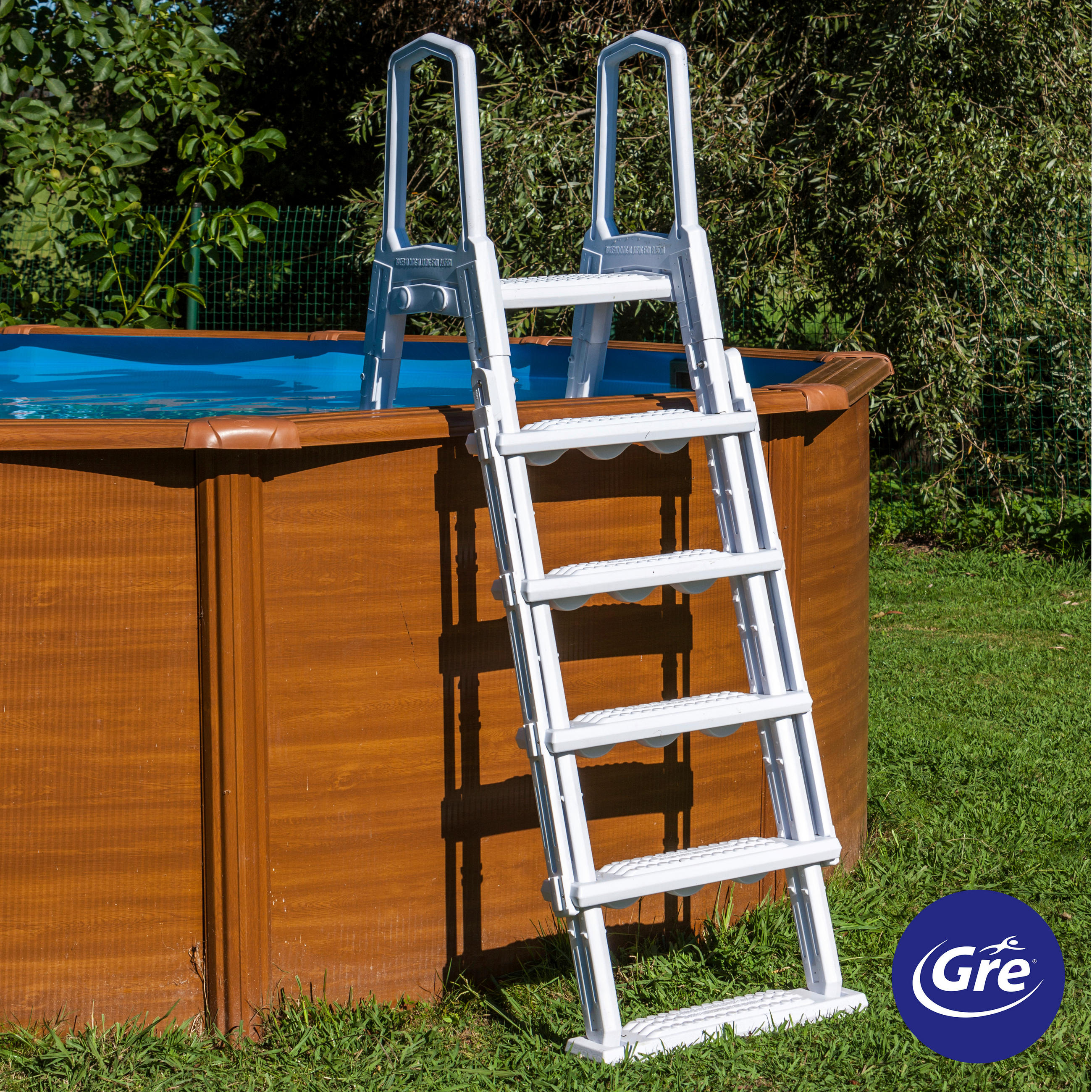 POOLLEITER 2024  - Weiß, KONVENTIONELL, Kunststoff (65/196/109cm) - Gre