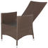 GARTENSESSEL Kunststoffgeflecht Aluminium Braun - Braun, Design, Kunststoff/Metall (63/110/58cm) - Ambia Garden