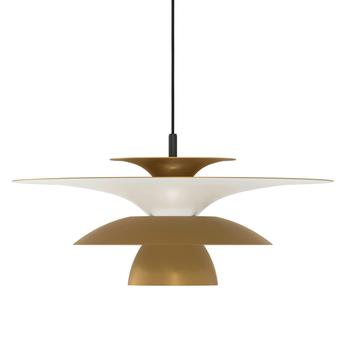 HÄNGELEUCHTE Picasso 50/19,5 cm   - Messingfarben, Design, Metall (50/19,5cm) - Belid