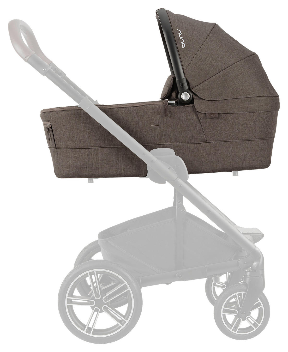 LIEGEWANNE Mixx Next  - Graubraun/Grauweiß, Basics, Kunststoff (43/63/90cm) - Nuna