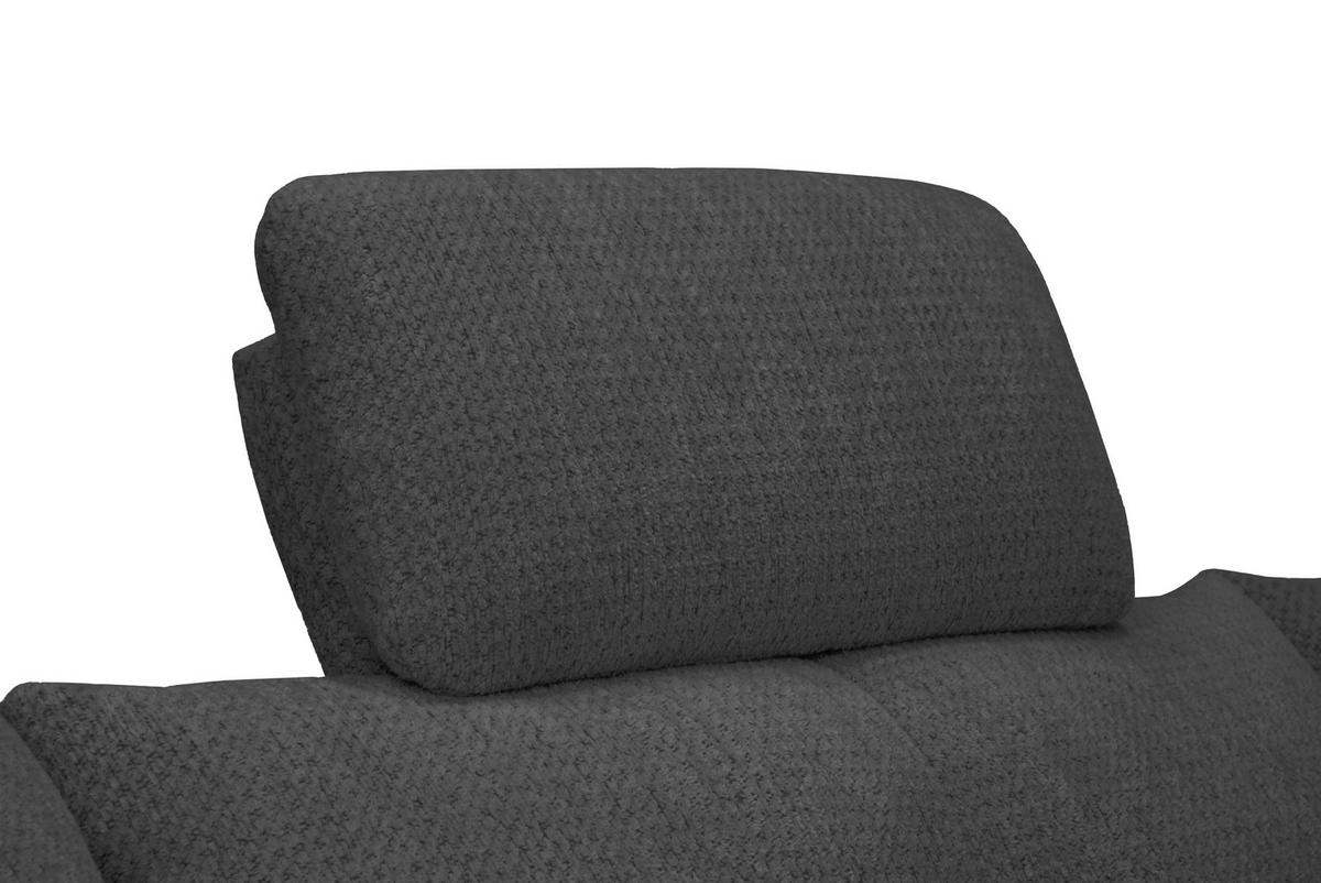 KOPFSTÜTZE - Anthrazit, KONVENTIONELL, Textil (55/28/18cm) - Hom`in