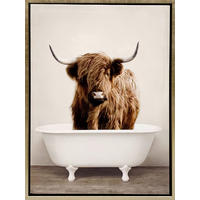 SLIKA NA PLATNU     32,5/42,5 cm       - bež/zlatne boje, Lifestyle, drvo/tekstil (32,5/42,5cm) - Monee