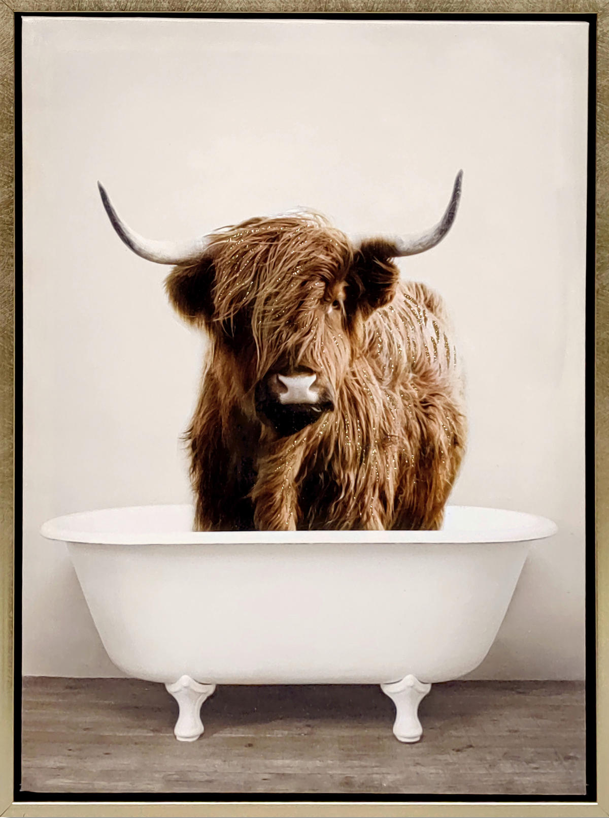 SLIKA NA PLATNU     32,5/42,5 cm       - bež/zlatne boje, Lifestyle, drvo/tekstil (32,5/42,5cm) - Monee