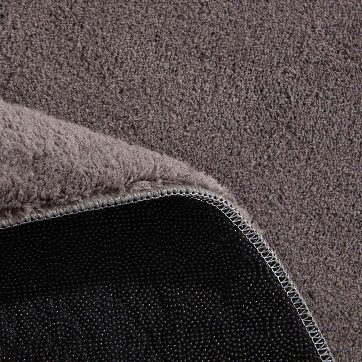 WEBTEPPICH Wohnzimmer 120 cm Fiona Anthrazit rund  - Anthrazit, KONVENTIONELL, Textil (120cm) - Novel