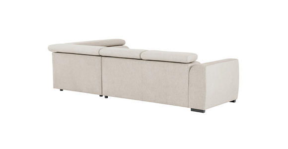 ECKSOFA Beige Struktur - Beige/Schwarz, Design, Kunststoff/Textil (205/284cm) - Xora
