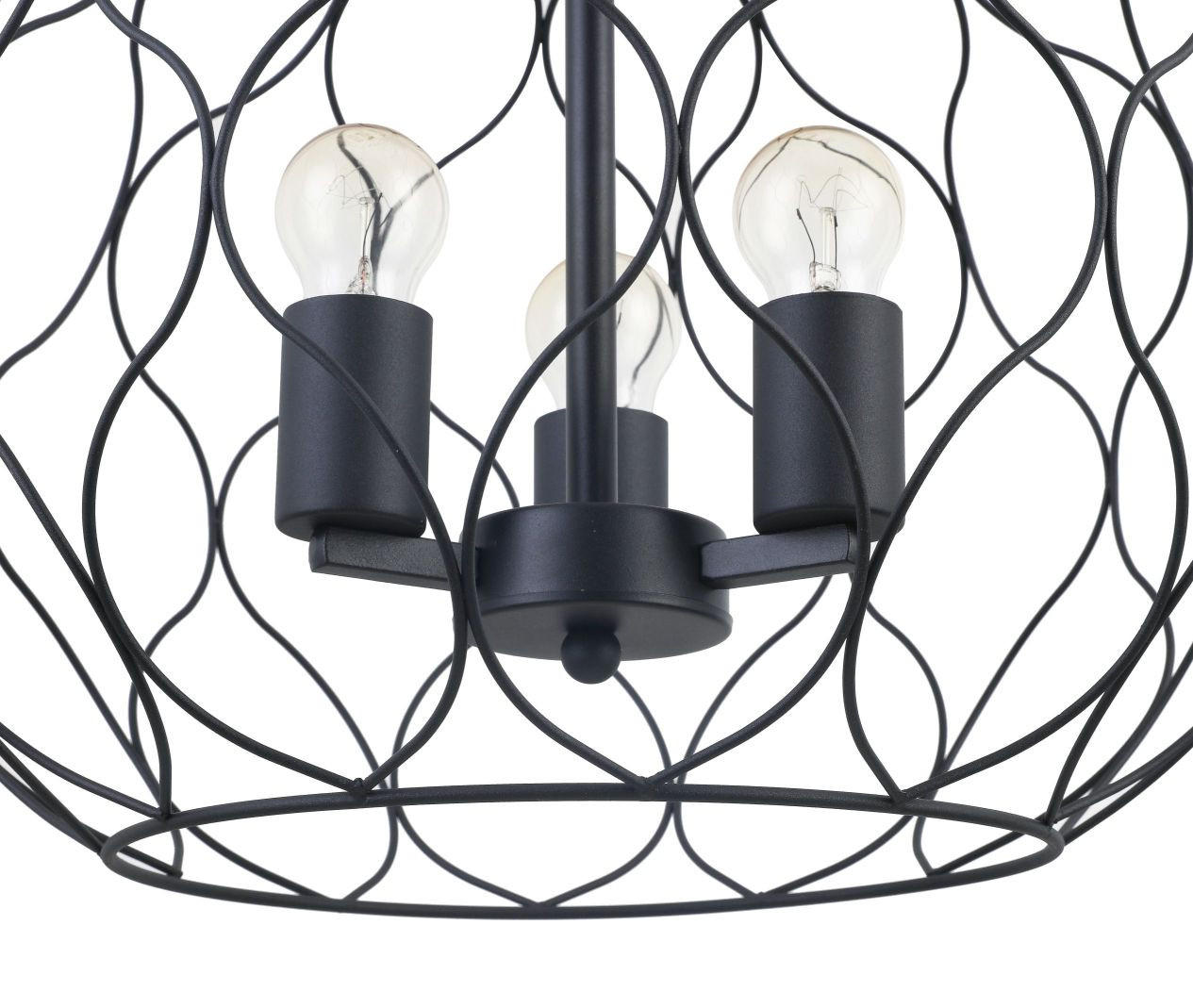 HÄNGELEUCHTE 45 cm  - Schwarz, Trend, Metall (45cm) - Marama
