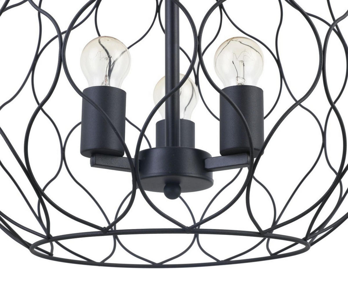 HÄNGELEUCHTE 45 cm  - Schwarz, Trend, Metall (45cm) - Marama