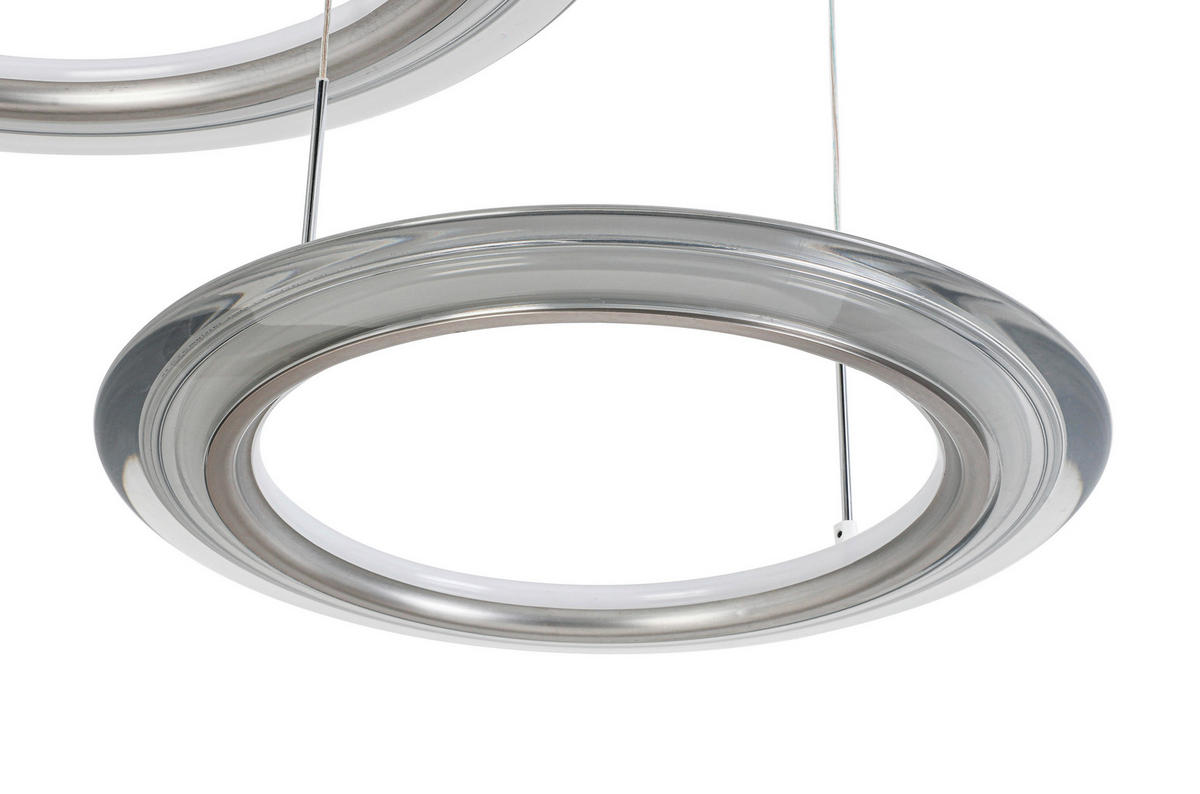 LED-HÄNGELEUCHTE Lakewood   - Chromfarben/Champagner, Design, Kunststoff/Metall (82cm) - Dieter Knoll