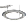 LED-HÄNGELEUCHTE 82/55/150 cm  - Chromfarben/Champagner, Design, Kunststoff/Metall (82/55/150cm) - Dieter Knoll